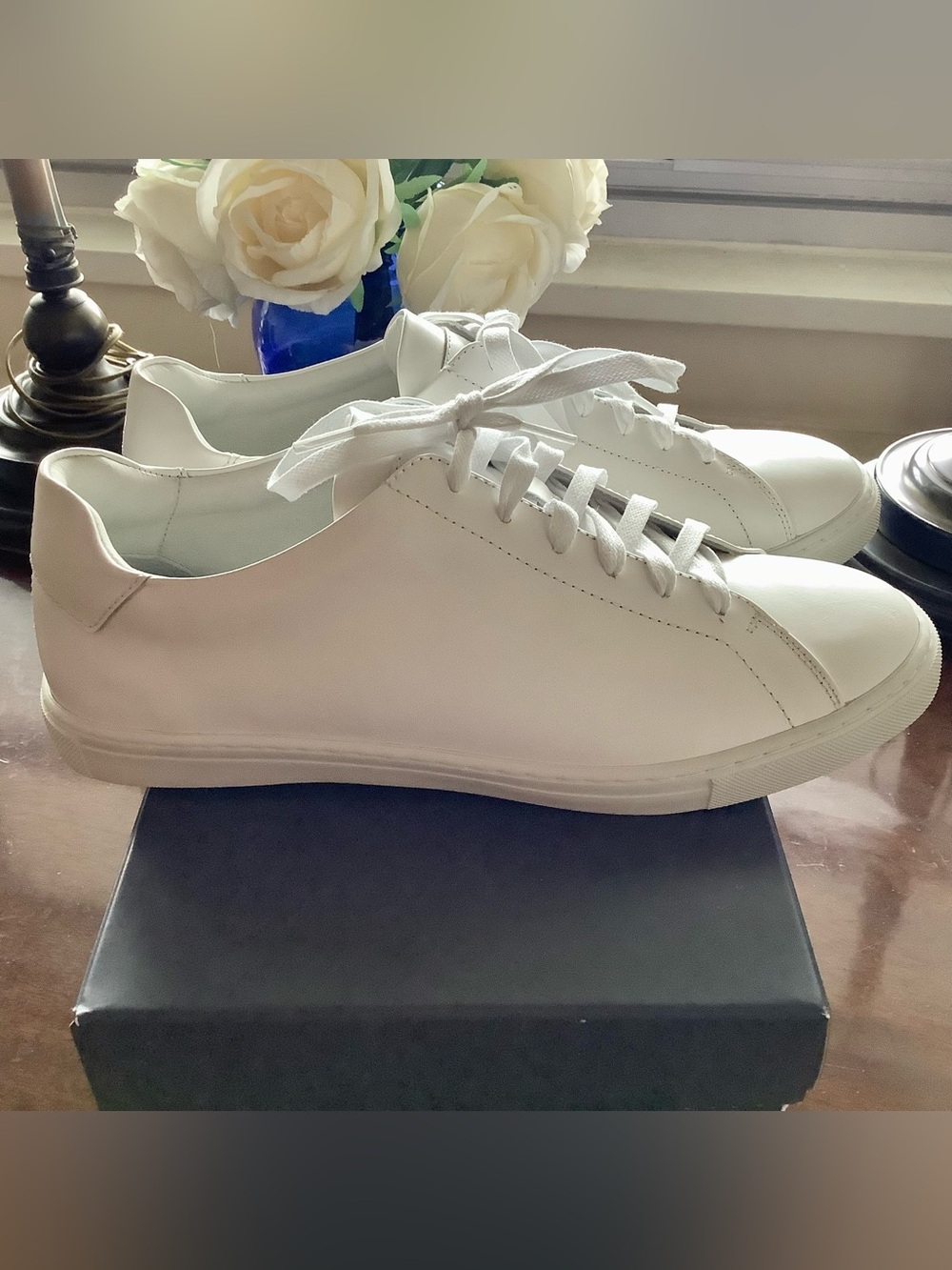 Peter Millar vantage lite casual leather sneakers - men's size 9.5 - NIB